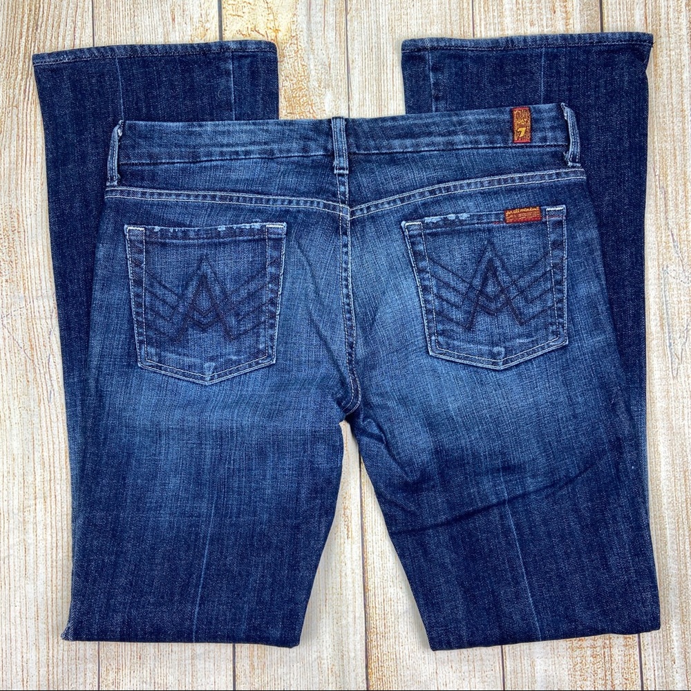 7FAM A Pocket Flare Leg Denim Jeans